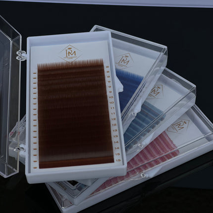 Extensions de cils brunes Caramel et Espresso