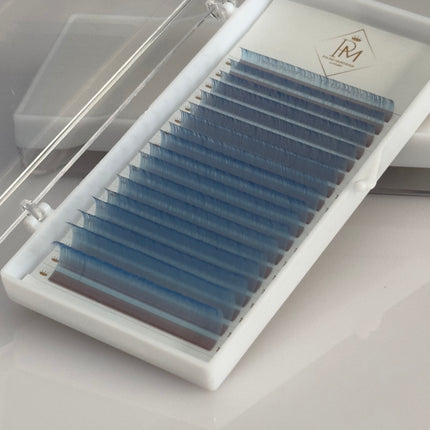 Gradient Lashes Ocean Blue 18 lines mix 8-15, epaisseur 0.07