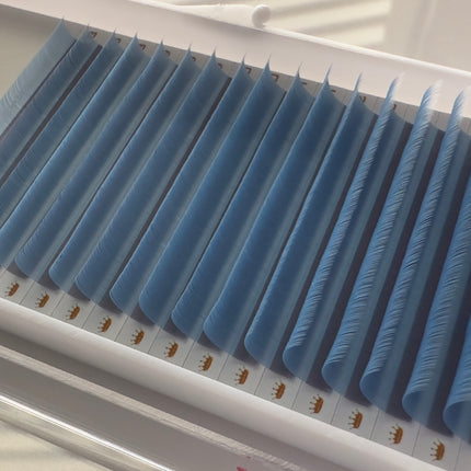 Gradient Lashes Ocean Blue 18 lines mix 8-15, epaisseur 0.07