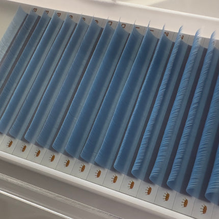 Gradient Lashes Ocean Blue 18 lines mix 8-15, epaisseur 0.07